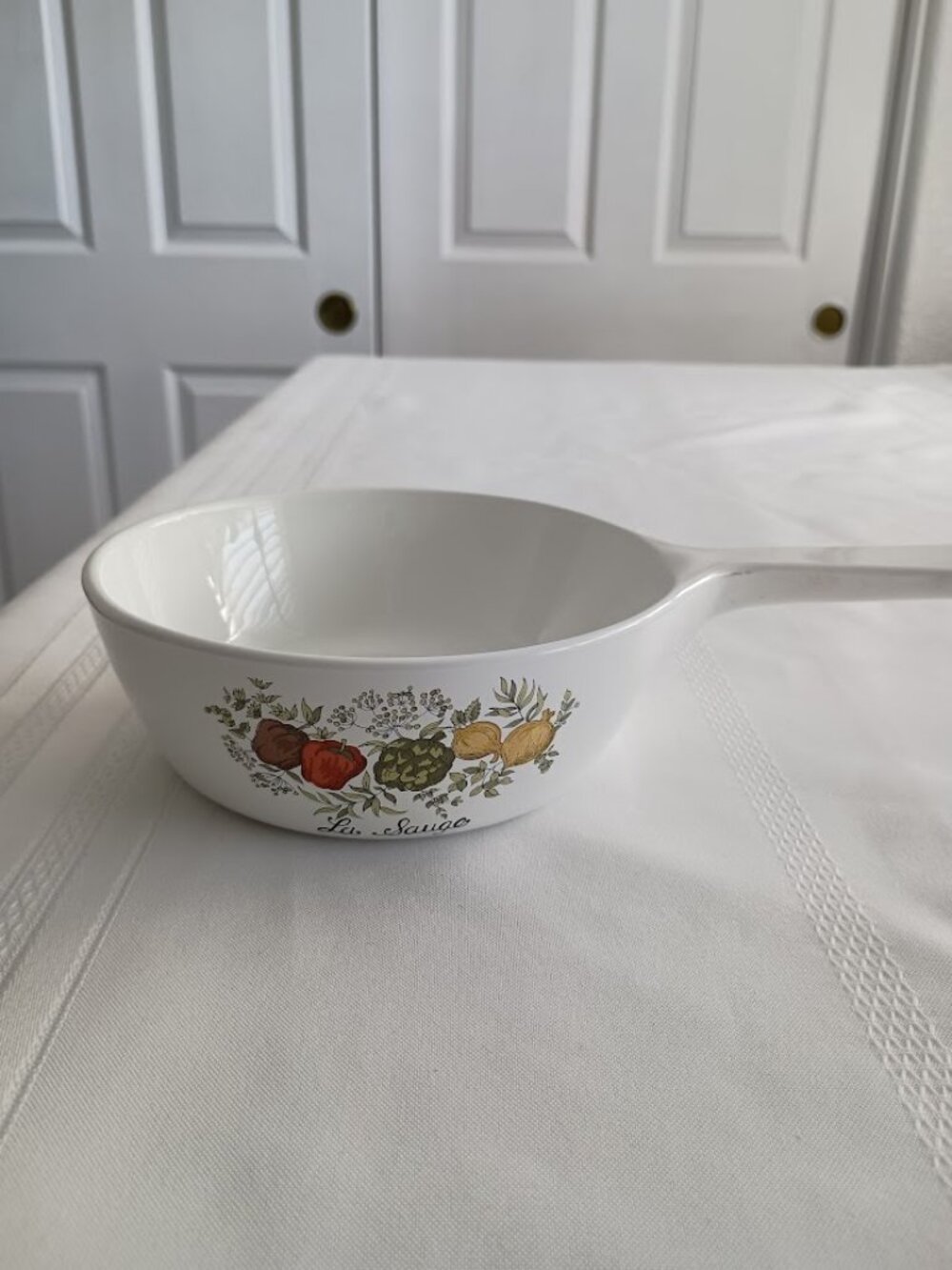 Vintage La Sauge Corning Ware P-81-B, 1 Pint Saucepan
